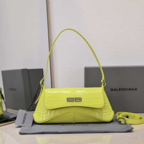 鳄魚紋瑩光綠 小號27*13*4.5Cm Balenciaga 巴黎世家 XX系