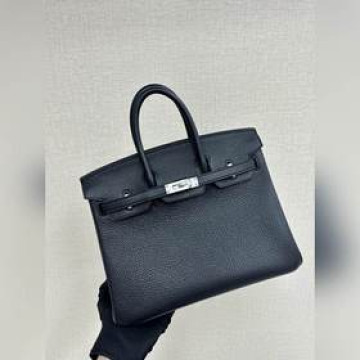 現貨  Birkin25 togo皮 黑色 手縫蠟線 虛拟标價私信價格優美