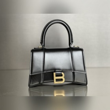 #BALENCIAGA#平紋黑色，金扣 [升級版原廠皮版本]XS號--19cm