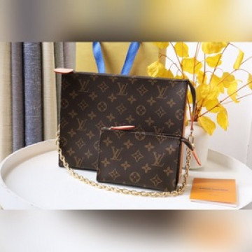 POCHETTE VOYAGE 中號手袋M81412鍊條雙袋 此款小巧而時髦
