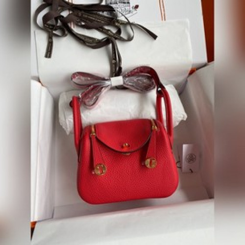mini lindy 迷你琳迪 19cm 原廠進口tc皮【國旗紅】金扣 同步