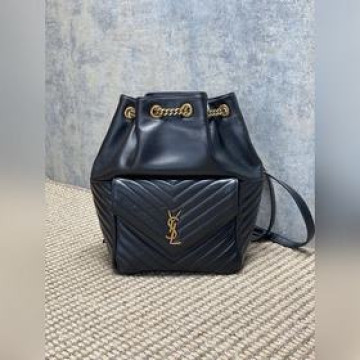 YSL聖羅蘭 專櫃最新款小羊皮雙肩包 皮質超級無敵嫩滑有點像Chanel的流浪雙