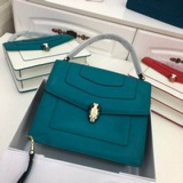【Bvlgari】寶格麗專櫃新品三層蛇頭包大號，型號：6998進口頂級Box皮定