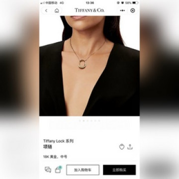 Tiffany 蒂芙尼 新款火爆登場 U型鎖 小號項鍊 歐美範十足 人手必備 超