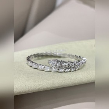 [原單對版] (配全套包裝) BVLGARI 寶格麗 滿鑽小蛇手镯 王牌爆款