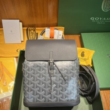 頂級原廠皮版本Goyard新款Alpin迷你雙肩包上市Goyard工坊秉承傳統工