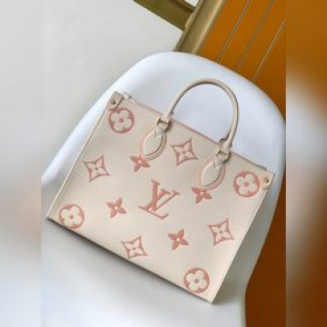 頂級原單  ONTHEGO 中號手袋 M23936 奶茶色M23937 紫色M4
