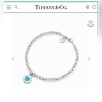 Tiffany 蒂芙尼 二代新款 愛心圓牌珠手鍊 精選德國進口s925純銀材質電