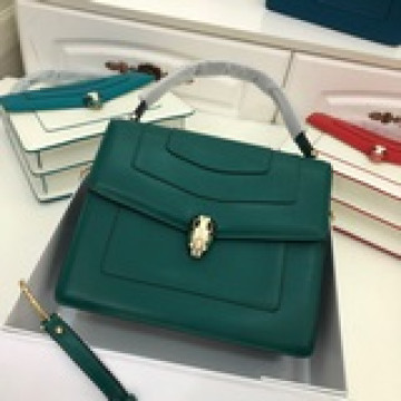 【Bvlgari】寶格麗專櫃三層蛇頭包大號，型號：6998進口頂級Box皮定制原