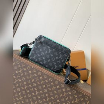 M26052綠色 頂級原單 變碼芯片163C 新款男包三件套郵差包系列 本款 T