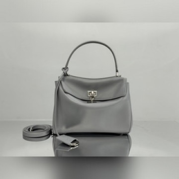 [mini號水雲灰平紋，銀扣] BALENCIAGA RODEO BAG 系列手