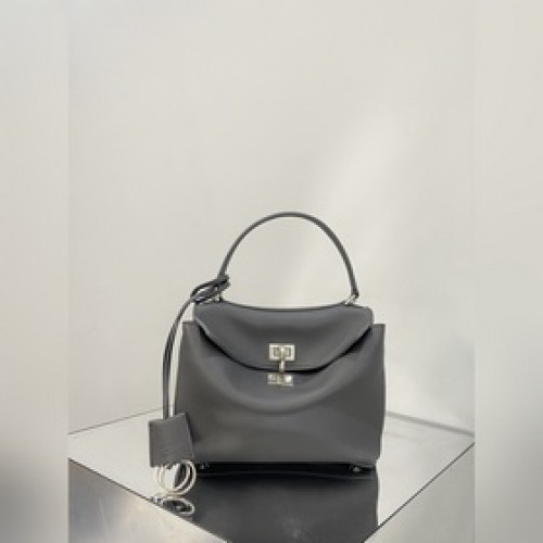 24s爆款[Mini號灰銀] BALENCIAGA RODEO BAG 系列手袋