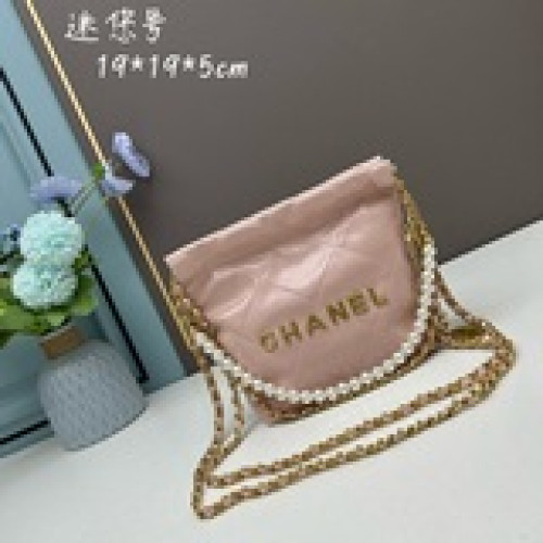 迷你號 不要錯過出貨火遍全球迷你垃圾袋白古銀金屬chanel 迷你mini垃
