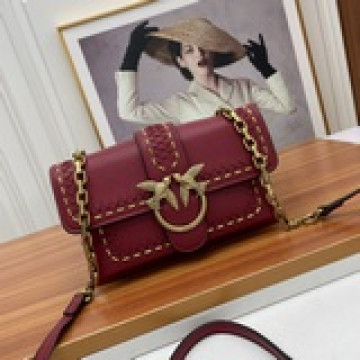 品高(PINKO) 春夏 新品斜挎鳥飛包荔枝紋皮  意大利名品，限量 由于形象鮮