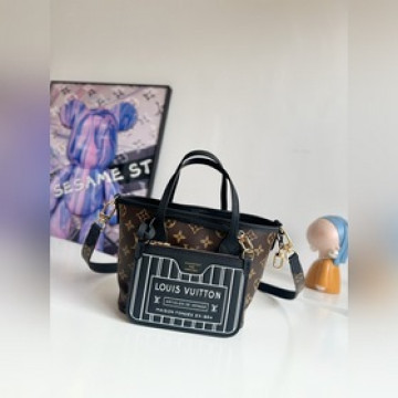 女款_『動态芯片配專櫃包裝』 海外原單M12099獨家實拍！Neverfull Ban