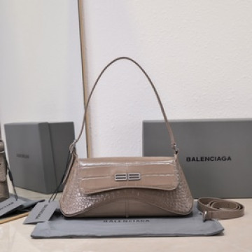 鳄魚紋卡其 小號27*13*4.5Cm Balenciaga 巴黎世家 XX系列