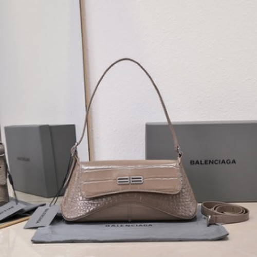 鳄魚紋卡其 小號27*13*4.5Cm Balenciaga 巴黎世家 XX系列