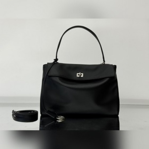 24s爆款[中號黑銀] BALENCIAGA RODEO BAG 系列手袋 新款