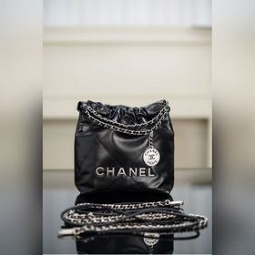 頂級進口原廠皮 所見即所得！  CHANEL 23s春夏新款22Mini ba