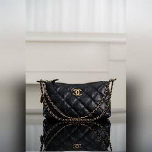 頂級進口原廠皮 所見即所得！  Chanel 25s 金币hobo餃子包 小號