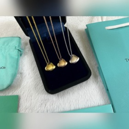 蒂芙尼 Tiffany 光面凹心項鍊 黃金色 玫瑰金色 銀色