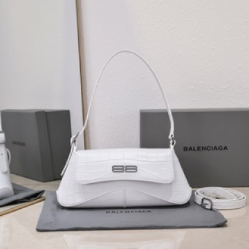 鳄魚紋白色 小號27*13*4.5Cm Balenciaga 巴黎世家 XX系列