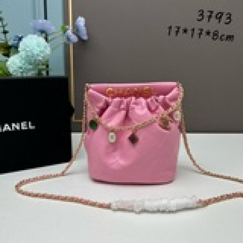 配盒子小香家 22bag 迷你垃圾袋也太好看了點!寶石瑪瑙配飾！好美好美，