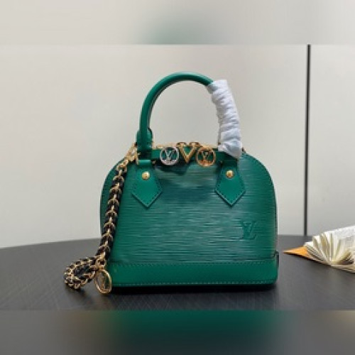 M14339綠色 鍊條水波紋貝殼包 Alma Mini LV&I 手袋 LV&I