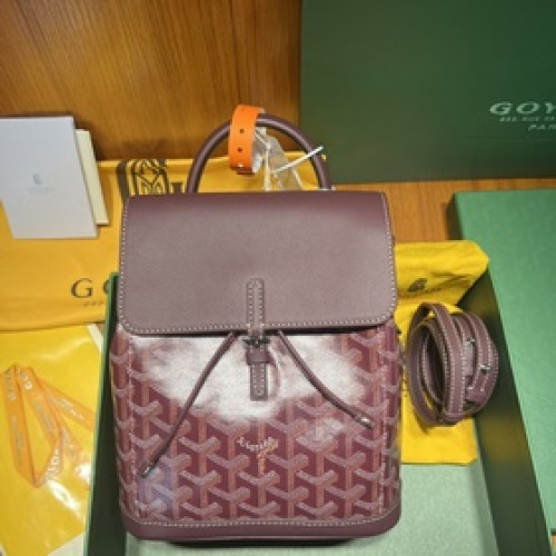 頂級原廠皮版本Goyard新款Alpin迷你雙肩包上市Goyard工坊秉承傳統工