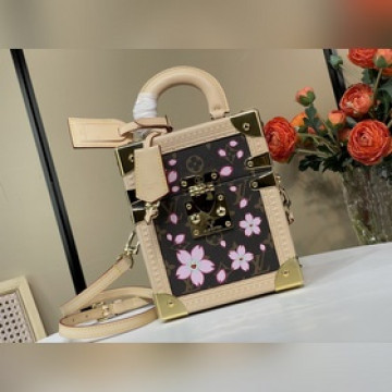 頂級原單複刻獨家實拍 [Camera Box 硬箱手袋]M14173 老花/櫻花