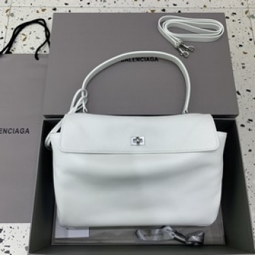 [中號白色銀扣] BALENCIAG RODEO BAG 系列手袋 新款可以說出