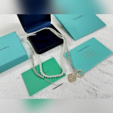 蒂芙尼 Tiffany OT扣雙圈珍珠項鍊