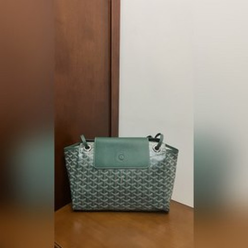 頂級進口原廠皮版本（升級版配專櫃禮品盒）GOYARD(戈雅)最新魯愛包  綠色