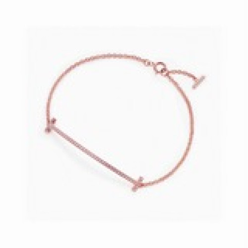Tiffany&·co 蒂芙尼 滿鑽笑臉TT手鍊 S925純銀材質 高品質 精工