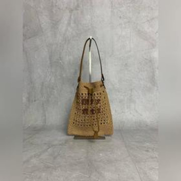 5ND016 新品福袋編織包，訂制日本進口拉菲草，非市面普通PP草，材質與正品無