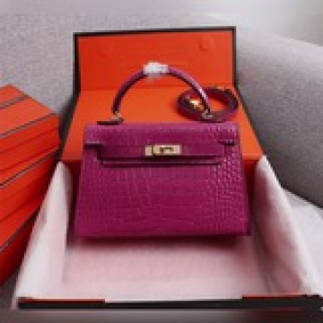 凱莉二代鳄魚紋22cm 19cm 版型完美Hermes mini kelly s