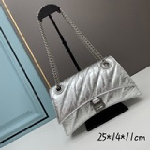 Balenciag新品 小號鍊條沙漏包 平紋牛皮 油蠟皮全包采用頭層牛皮好質量巴