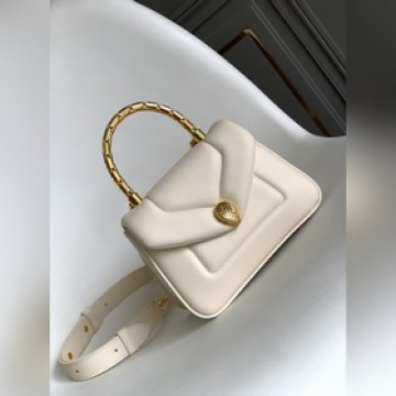 【原廠皮】 BVLGARI  SERPENTI REVERSE系列小號手提包