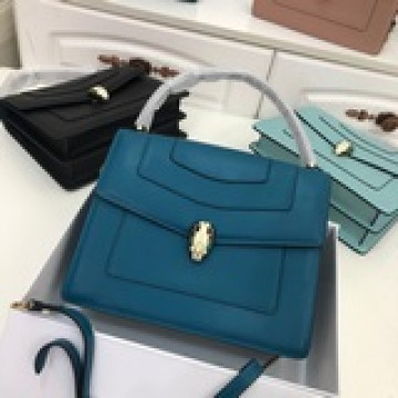 【Bvlgari】寶格麗專櫃三層蛇頭包大號，型號：6998進口頂級Box皮定制原