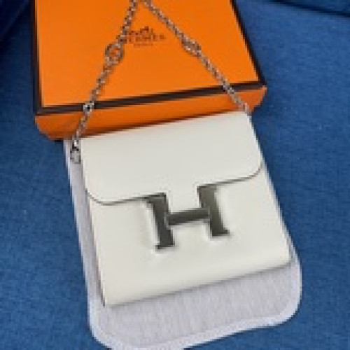 hermes  constance 型號：9851手掌紋銀扣 size：13
