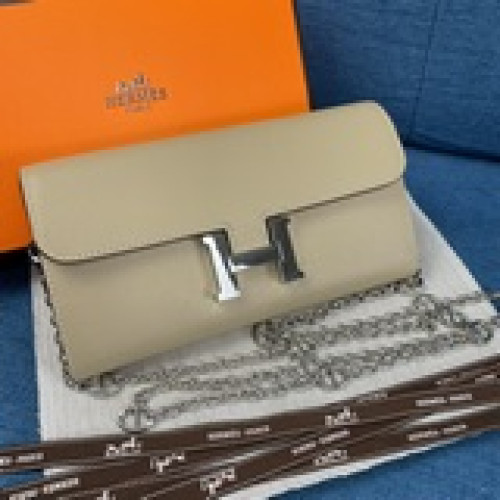 Hermes  Constance 原單 型號：9852鍊子手掌紋銀扣 SI