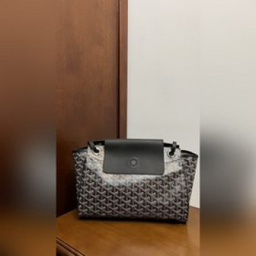 頂級進口原廠皮版本（升級版配專櫃禮品盒）GOYARD(戈雅)最新魯愛包  黑色