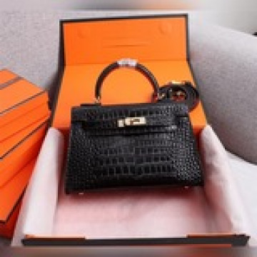 凱莉二代鳄魚紋22cm 19cm 版型完美hermes mini kelly s
