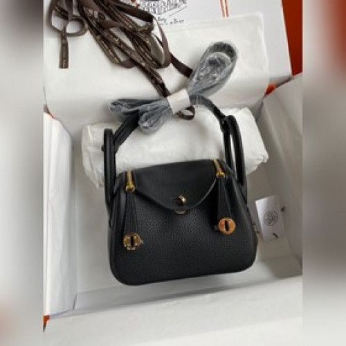 mini lindy 迷你琳迪 19cm 原廠進口tc皮【黑色】金扣 同步 手