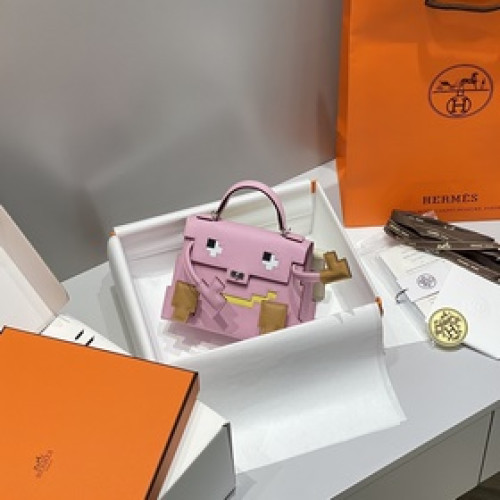KELLY DOLL PICTO 馬賽克 錦葵紫 凱莉娃娃于千禧年上市的限量手袋