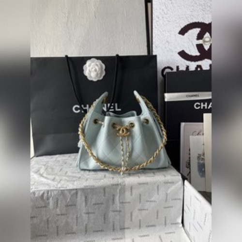 法國 高端定制品 CHANEL Chanel25S 春夏hobo抽繩水桶min