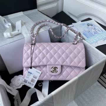 淡粉色法國高端定制品 Chane1  Classic Fla  Bag  A01