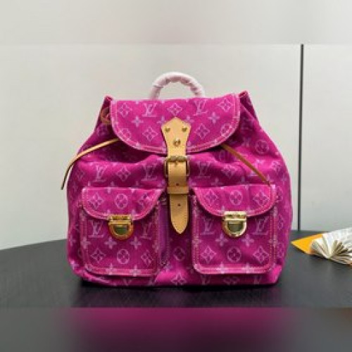 M95240玫粉色 丹甯牛仔布雙肩包 Lv Vintage 雙肩包 M9550