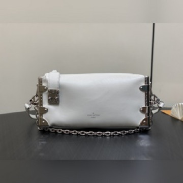 頂級原廠 M25445白色全皮 軟盒子系列 SLIM TRUNK 手袋 本款 S