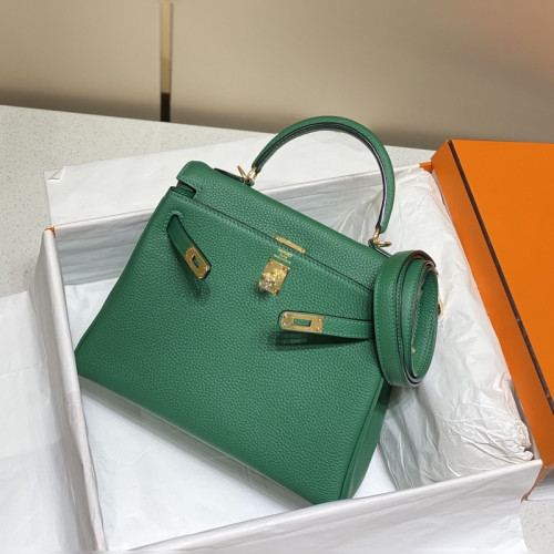 凱莉 祖母綠色金扣 TC小牛皮 純手工+蜜蠟線 全純鋼制五金25cm 28cm